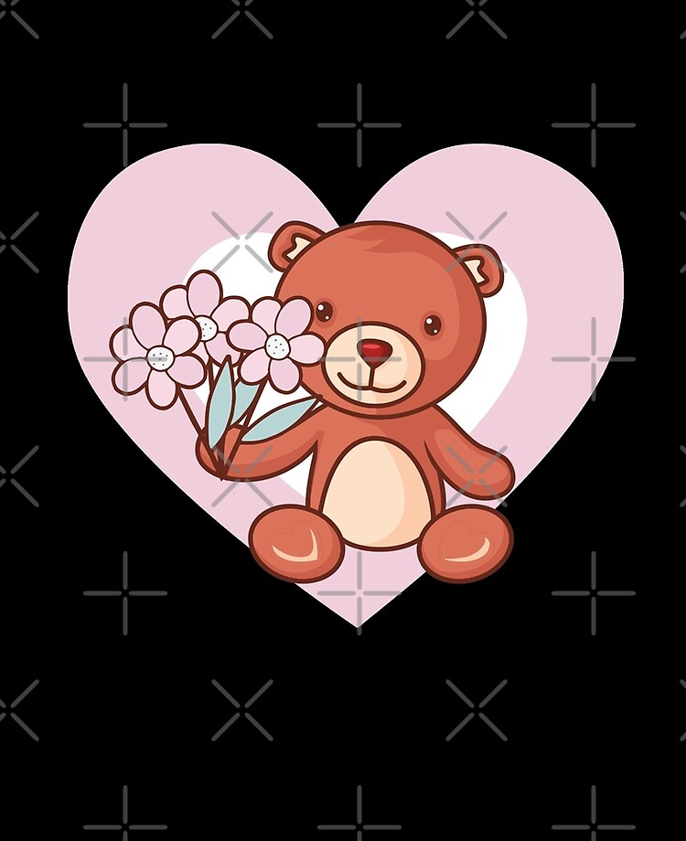 cute teddy bear with heart