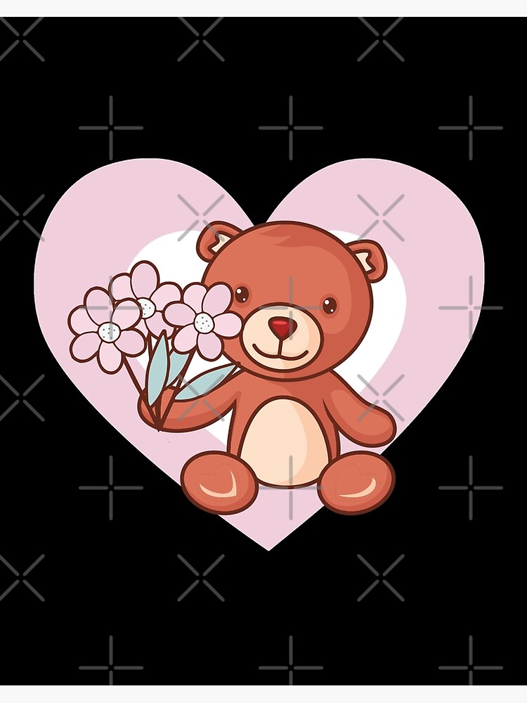 stuffed bear with heart