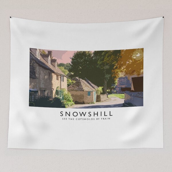 Aperçu de l'œuvre Snowshill (Railway Poster) créée et vendue par andrewroland.