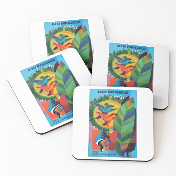 Item preview, 1964 Air France The Caribbean Travel Poster designed and sold by retrographics.