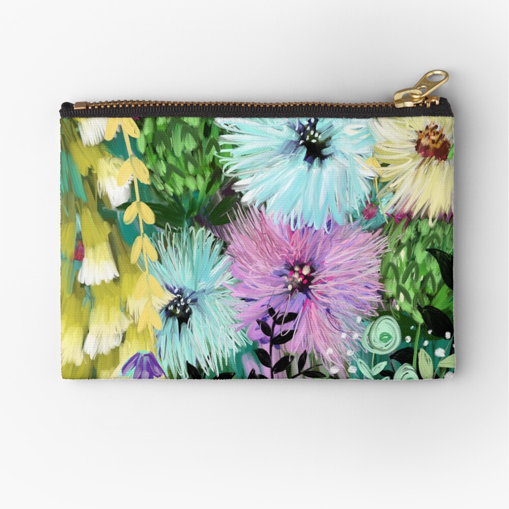 Candy Floral Forest Meadow Zipper Pouch