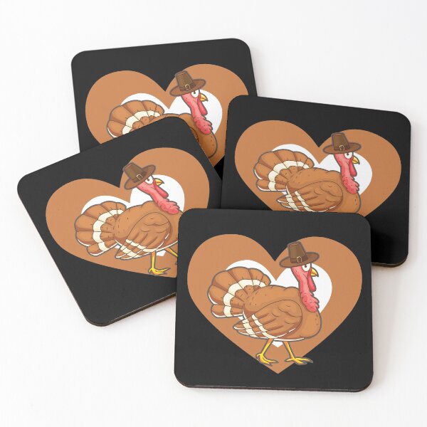 Item preview, Cute Turkey Heart for Thanksgiving designed and sold by eternallygifted.