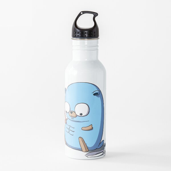 "Golang Gopher Go Six Pack" Water Bottle for Sale by clgtart | Redbubble