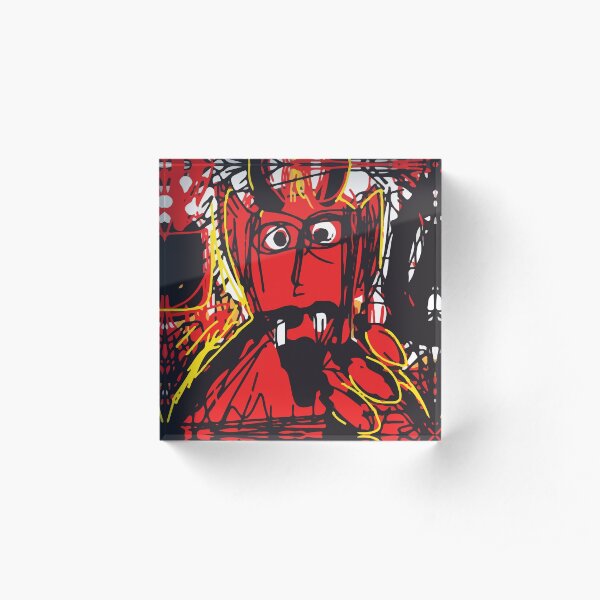 Devil Acrylic Block