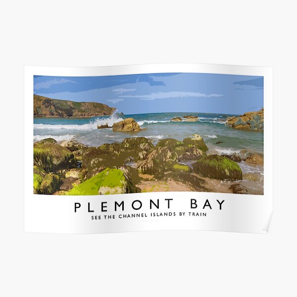 Plemont Bay (Railway Poster) Poster