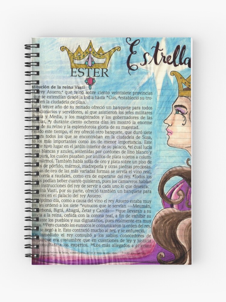 Cuaderno con la obra «Ester, estrella de la Biblia» de porotazuki
