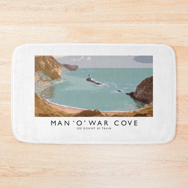 Item preview, Man 'O' War Cove (Railway Poster) designed and sold by andrewroland.