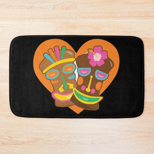 Item preview, Cute Tiki Head Heart for Tiki Lovers designed and sold by eternallygifted.