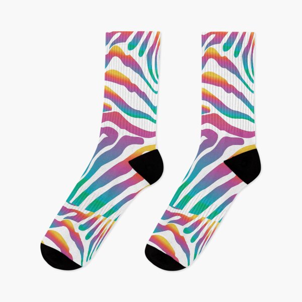 Item preview, Zebra Rainbow Stripes Pattern POP ART Abstract Trendy Design Fashion Gifts Summer Collection designed and sold by sofiartmedia.
