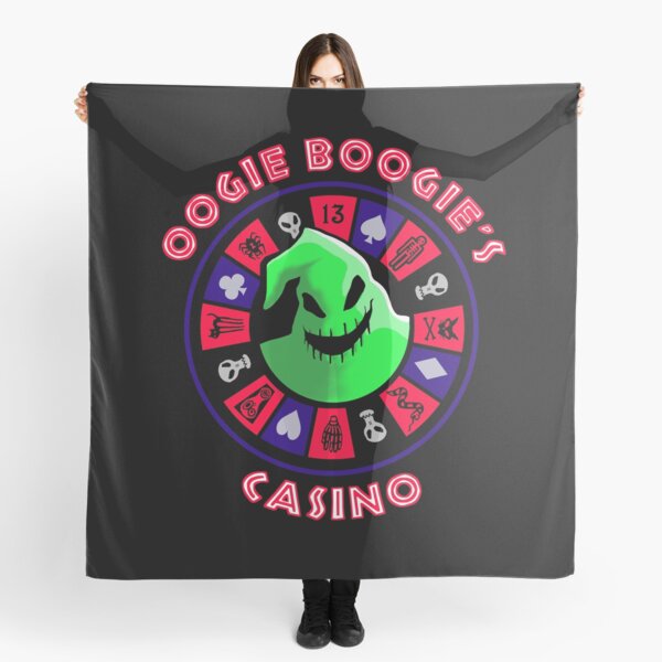Oogie Boogies Casino - Roulette Wheel in Black Light Colors Scarf