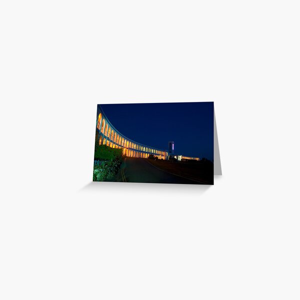 Riviera Hotel at Dusk Greeting Card