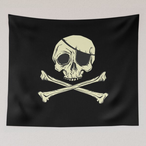 Item preview, Skull, pirate flag designed and sold by DerSenat.