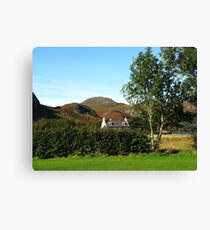Autumn Cottage At Poolewe Canvas Print