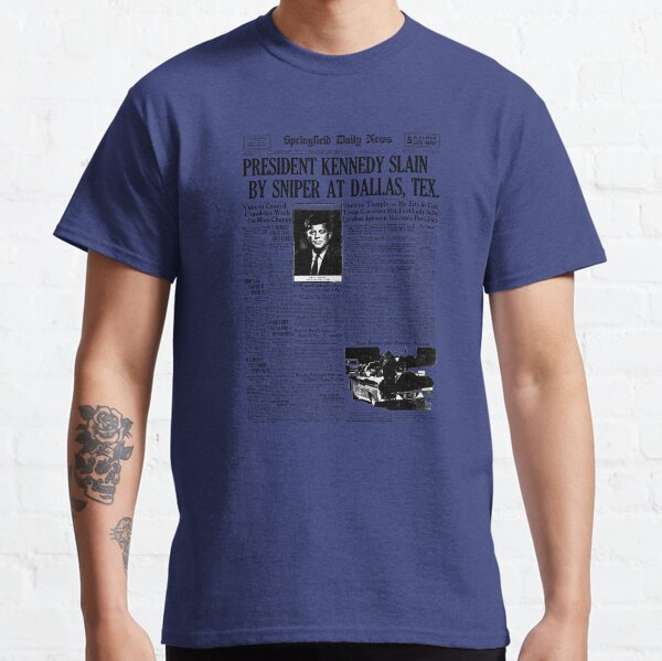 Kennedy Assassination Newspaper Headline design Classic T-Shirt
