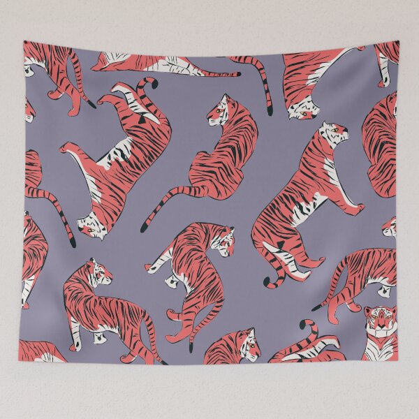 Item preview, Red Tiger Pattern 007 designed and sold by BlueLela.