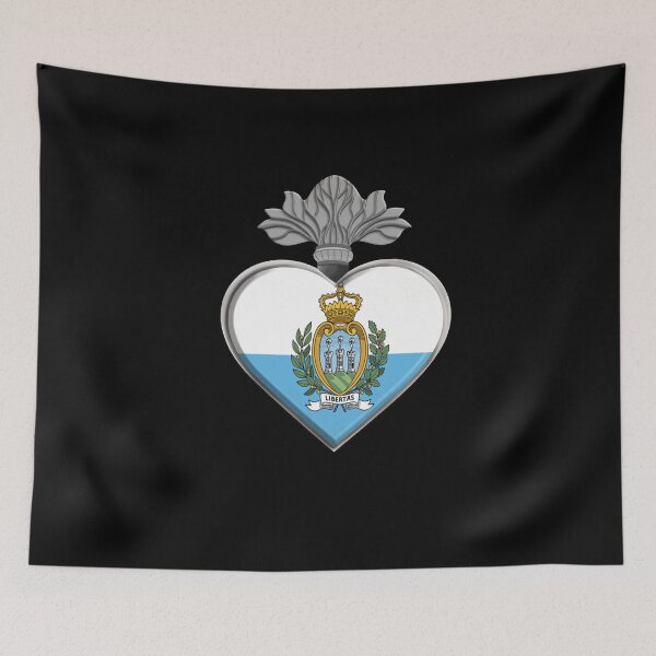 Item preview, San Marino heart lover flag designed and sold by CORZ.