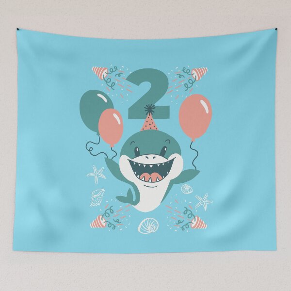 Item preview, 2nd birthday, little shark designed and sold by DerSenat.