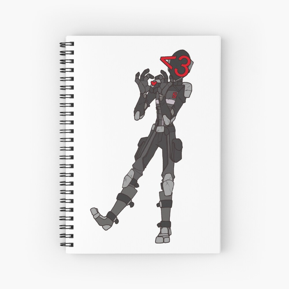 Borderlands Zer0 - Heart Spiral Notebook