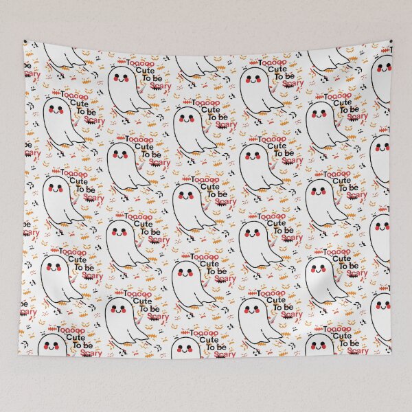 Item preview, Too Cute to be Scary With Face Pumpkin Pattern - Funny Halloween Party, Christmas and Birthday Gift Ideas designed and sold by ASClothDesign.