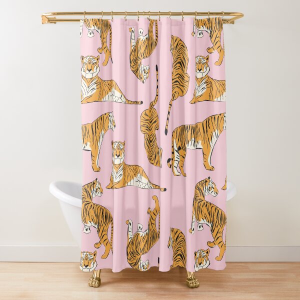 Tiger Pattern 001 Shower Curtain