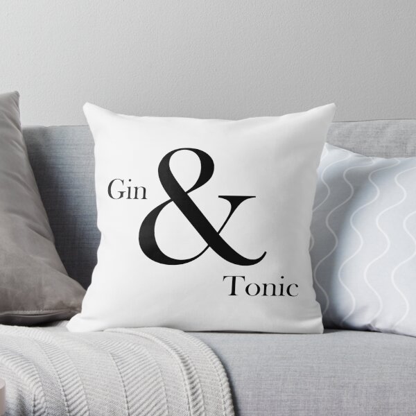 Gin & Tonic Throw Pillow