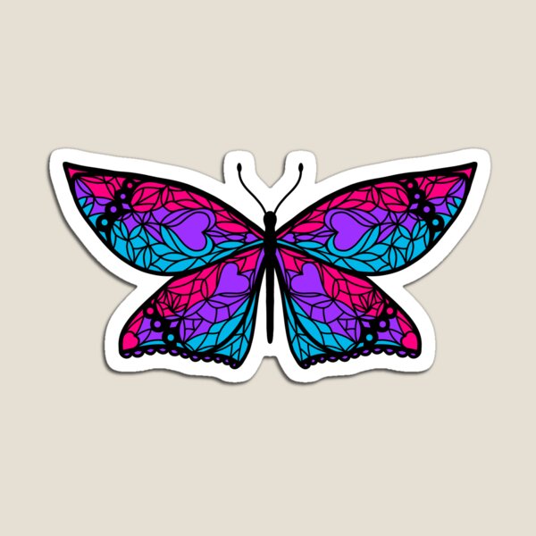 Item preview, Fly With Pride: Androgyne Flag Butterfly designed and sold by StephOBrien.