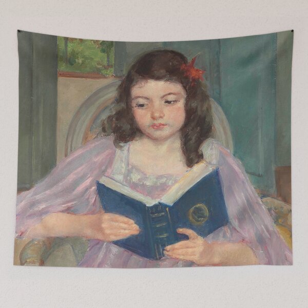 Item preview, francoise in a round-backed chair reading - mary cassatt designed and sold by Vintage Designs +.