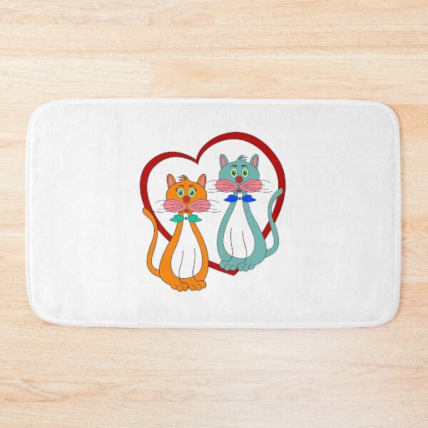 Item preview, cats whit heart designed and sold by CREATINERY.