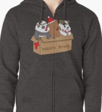 We Bare Bears Xmas Zipped Hoodie