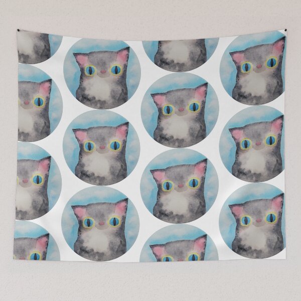 Item preview, Big Blue Eyed Cat designed and sold by RosalieReeves.