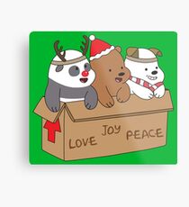 We Bare Bears Love Metal Print