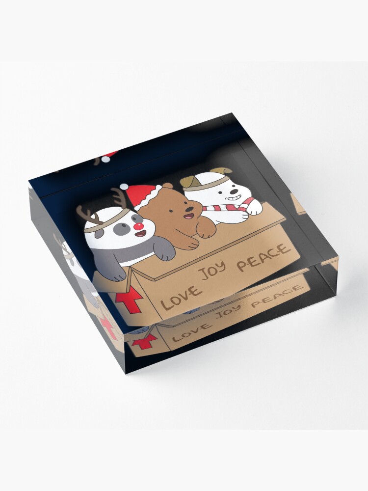 Alternate view of We Bare Bears Love Acrylic Block