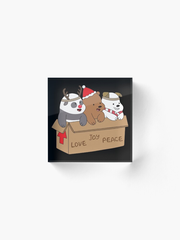 Alternate view of We Bare Bears Love Acrylic Block