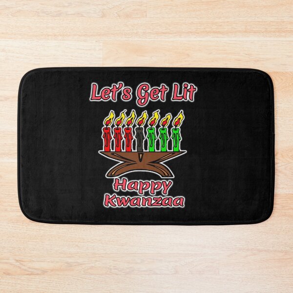 Item preview, Let's Get Lit, Happy Kwanzaa, Kinara,  Candles designed and sold by funnytshirtemp.