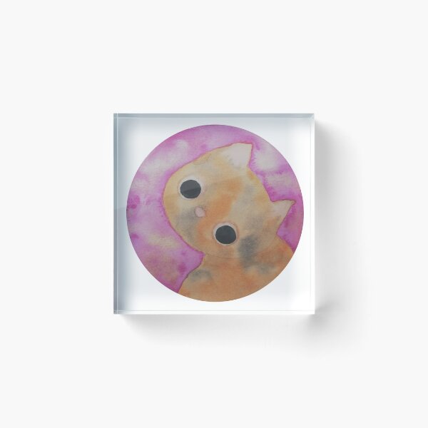 Item preview, Curious Cat with gold splashed twilight sky designed and sold by RosalieReeves.