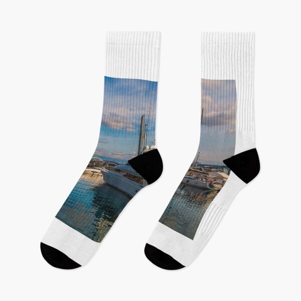 Item preview, Yachts Sailing in Golden Hour designed and sold by dbvirago.