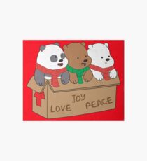 We Bare Bears Love Art Board Print