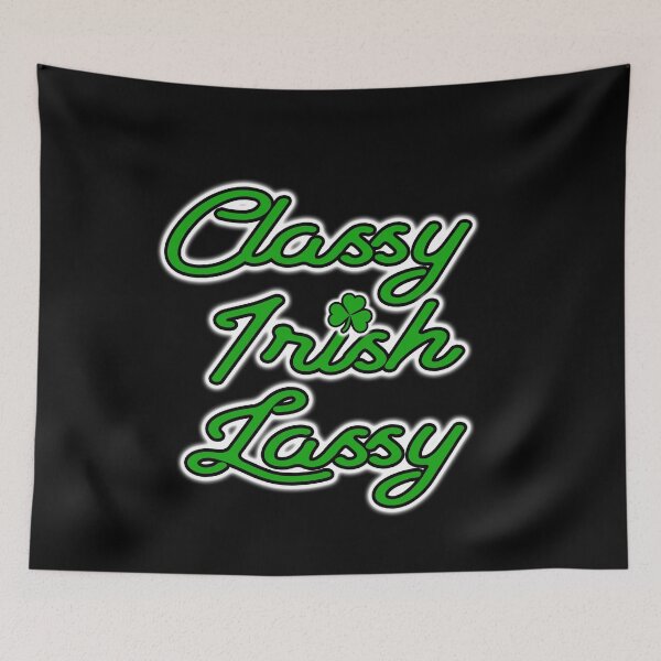 Item preview, Classy Irish Lassy Green Shamrock Ireland St Patrick's Day designed and sold by funnytshirtemp.