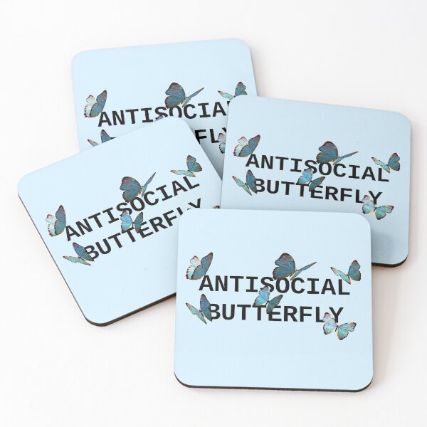 Artikelvorschau, ANTISOCIAL BUTTERFLY BLUE entworfen und verkauft von CharlieCreator.