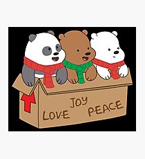 We Bare Bears Love Photographic Print
