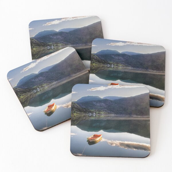 Item preview, The Boat on Geirangerfjord designed and sold by Kathy Weaver.