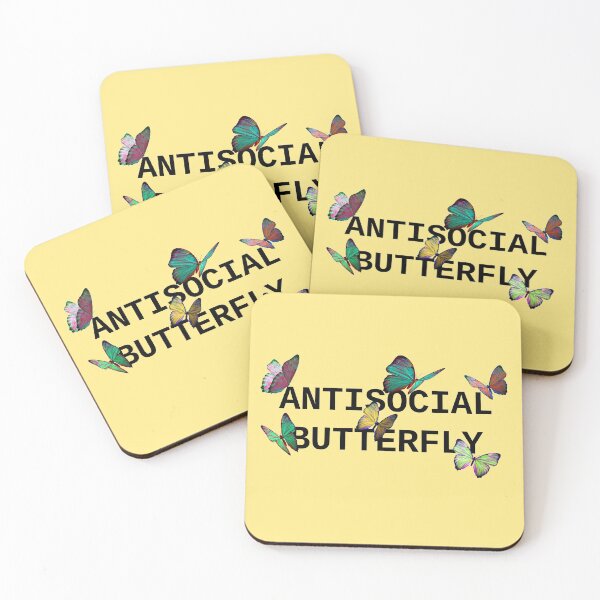 Artikelvorschau, ANTISOCIAL BUTTERFLY SCHWARZ entworfen und verkauft von CharlieCreator.