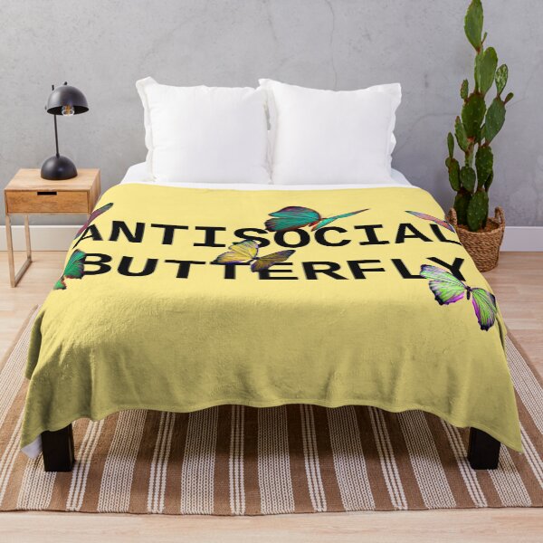 Item preview, ANTISOCIAL BUTTERFLY COLORFUL BLACK designed and sold by CharlieCreator.