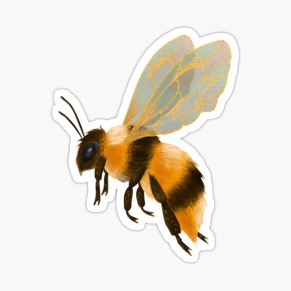 Lil’ Fuzzy Bee Sticker