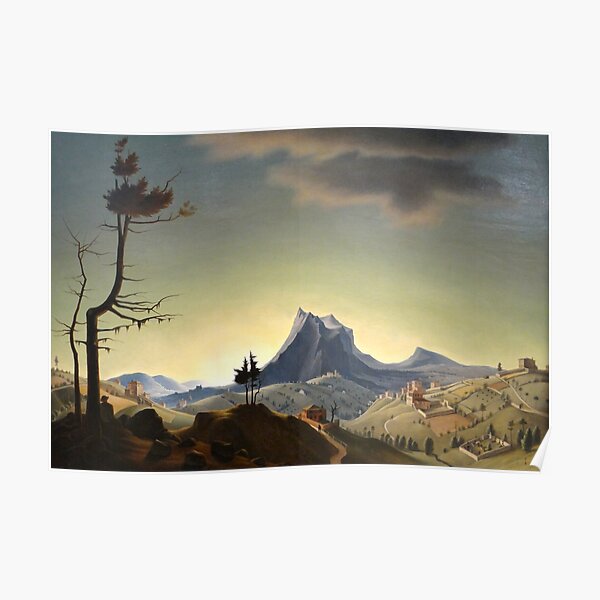Franz Sedlacek - Paisaje nocturno Póster