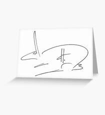 dthaase rabbit Greeting Card