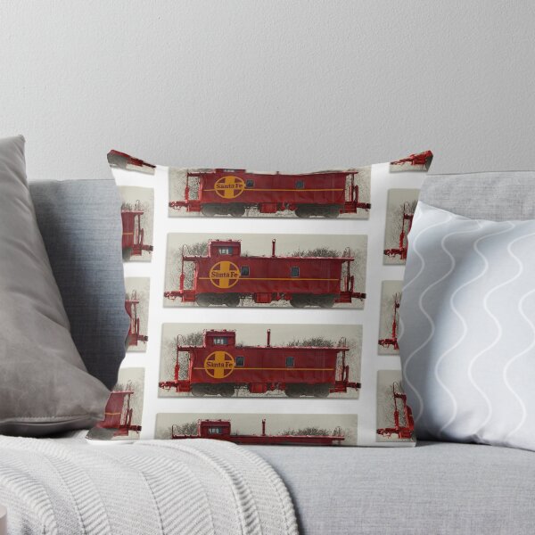 Artikelvorschau, Santa Fe Red Caboose Selektive Farbvignette entworfen und verkauft von Warren Paul Harris.