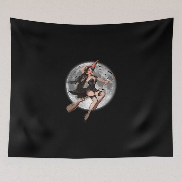 Item preview, Halloween pin-up witch designed and sold by Party  Shirts Co.