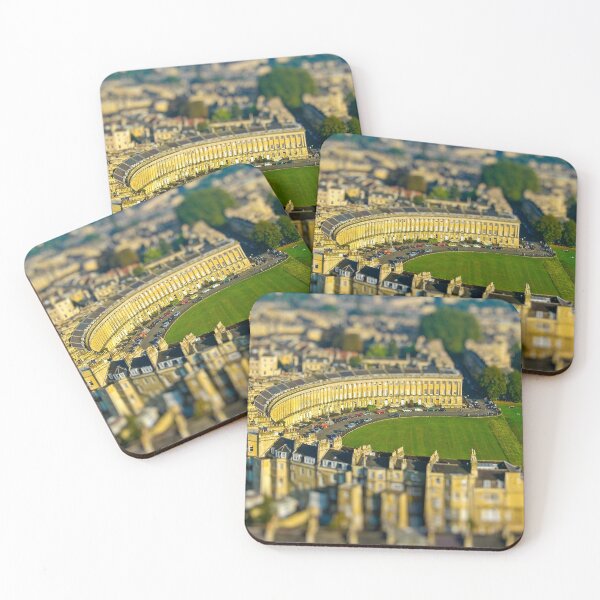 Item preview, Royal Crescent - Aerial Image of Bath, Somerset, UK designed and sold by FOLK ART FUSION by heidiannemorris.
