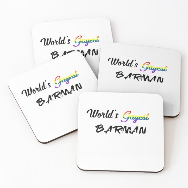 Item preview, World's gayest barman designed and sold by qlobba.
